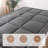 Japanese Floor Mattress Futon Mattress 3" Grey Tatami Mat Shredded Memory Foam Filled Sleeping Pad, Foldable & Portable Roll Up Lounger Camping Bed For Kids And Adult-1051060404