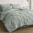 Bedsure Full Pintuck Bed-in-a-Bag- Sage Green Pinch Pleat Comforter with Sheets, Pillowcases & Shams-103425115-103425111