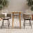 Square Wood Outdoor Bar Table, 31.5" In. W 31.5" In. D