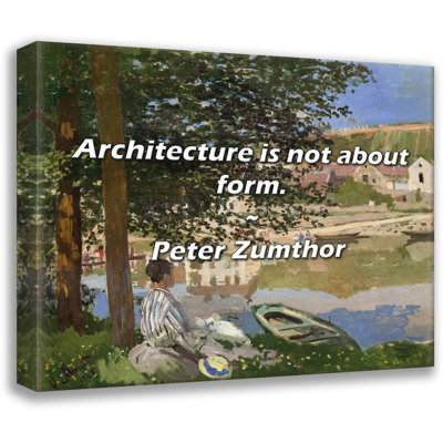 Peter Zumthor Quote: Architecture is not about form.
