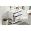 Meuble-lavabo avec lavabo supérieur, 4 tiroirs et tablette inférieure-817271986