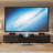 Mid-Century Modern Electric TV Stand With Ultra-Short Throw Projector Cabinet-419508320-419508323