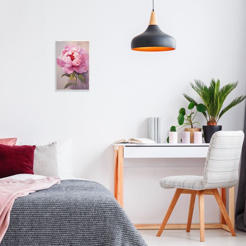 «Blush», pivoine rose, art mural par Petals Prints Design, H 15 po x l 10 po