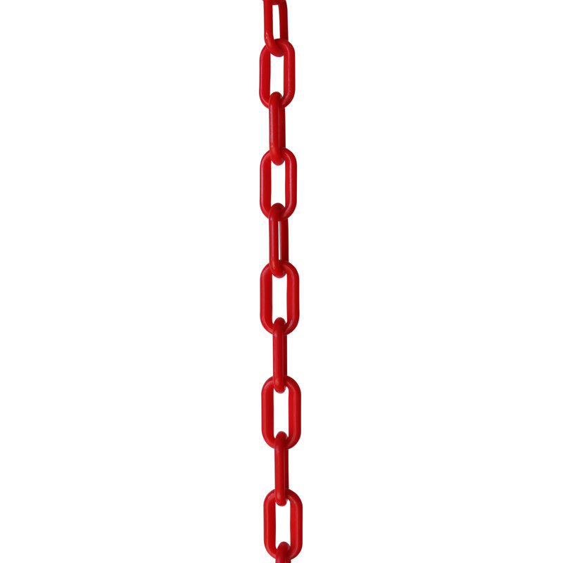 Chaîne de barrière légère en plastique pour file d'attente (3 pieds), Blanc, H 36 po x l 0,79 po x P 0,24 po