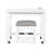 White 3pc Desk And Stool Combination, With Rolling 2 Chargers For Home Ensemble Office,-659383835