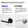 Muse Privacy Door Lever with Push Button and Round Rosette
