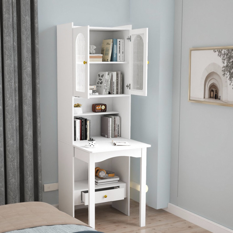 Fold-Out Convertible Writing Desk, White