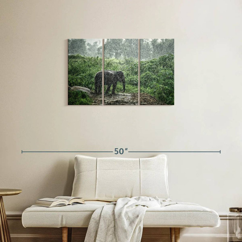Brampt Elephant Rain Bath, 20" H x 33" W