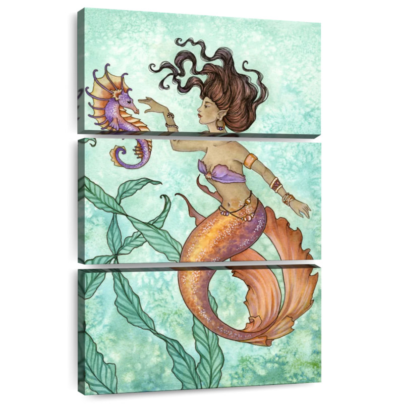 Shy Seahorse, 57" H x 36" W