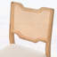 Ensemble de 2 tabourets de bar de style campagnard de 71 cm (28 pouces), tabourets de comptoir en fer sans accoudoirs et rembourrés avec dossier en rotin naturel pour la cuisine et la salle à manger