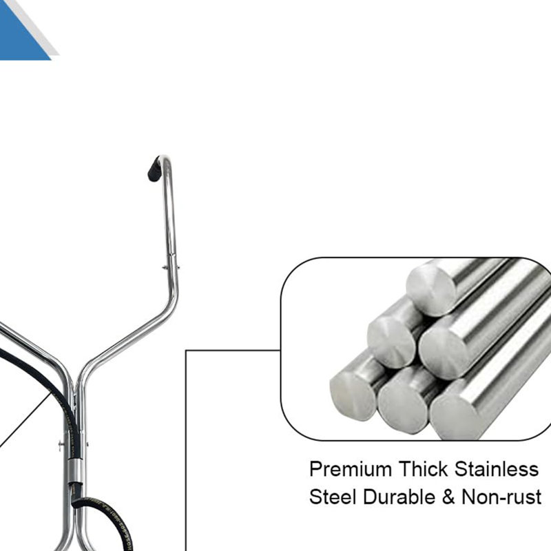 Nettoyeur de surface 20 po avec roues et deux poignées, H 59 po x l 20 po x P 20 po