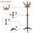 73" H Solid Wood Coat Rack With 14 Hooks – Freestanding Hall Tree For Entryway Or Bedroom-374476416