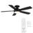Odyssey 5- Blade Smart Flush Mount Ceiling Fan with Remote Control and LED Light Kit Included-55354985-57409108
