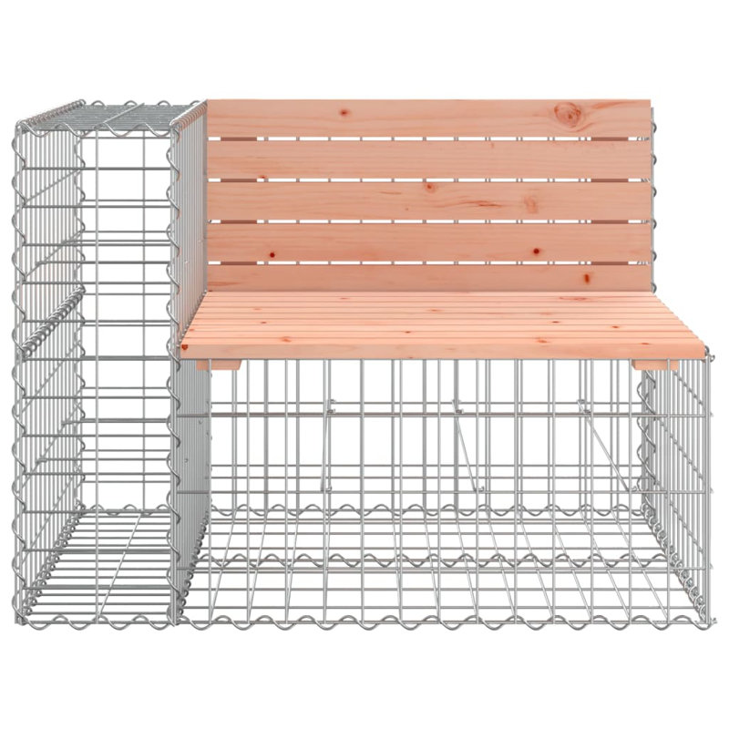 Banc de jardin Yanairis, H 36,2 po x l 28 po x P 25,8 po, Douglas naturel