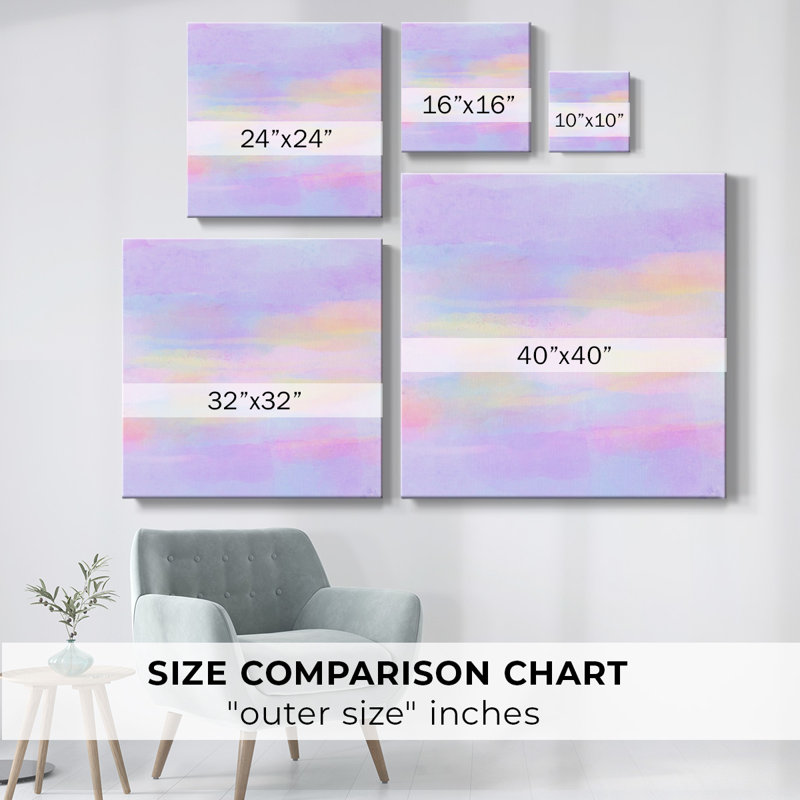 Toile tendue Pastel Dreams II-Gallery, H 8 po x l 8 po