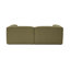 Élégant canapé 2 places, revêtement en lin vert, 84,3 po x 25,9 po x 41,3 po | Cadre 100% charme, 32 sièges en mousse | Pieds en plastique durable, parfaits pour le salon et les espaces confortables, design moderne et confortable-946054838