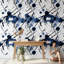 Papier peint dynamique abstrait sur fond blanc