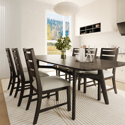 Upholstered Solid Wood Dining Chair