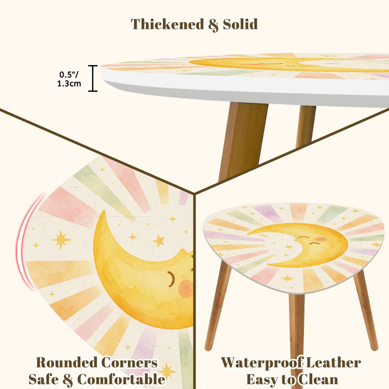 Ensemble de 2 tables basses gigognes Triangle