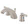 Kingston Brass NuvoFusion Two-Handle 3-Hole Deck Mount Widespread Bathroom Faucet with Retail Pop-Up Drain