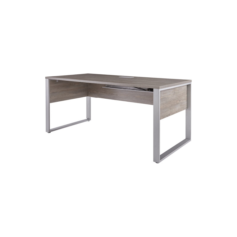 Ensemble de bureau et piédestal mobile Ose, H 29 po x l 63 po x P 32 po, gris