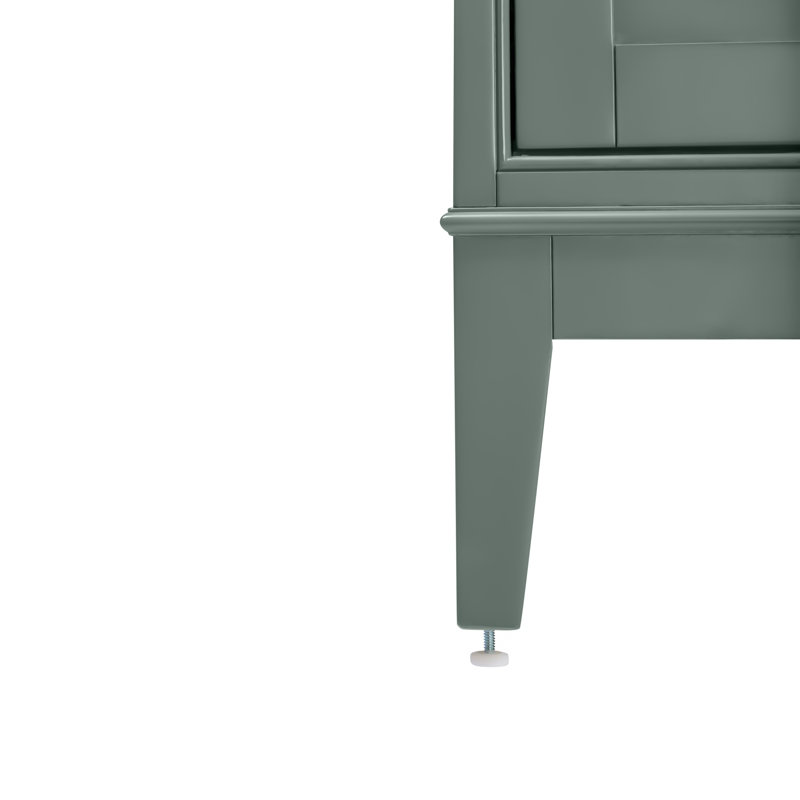 Madison 60'' W Double Bathroom Vanity Base, Smoke Green