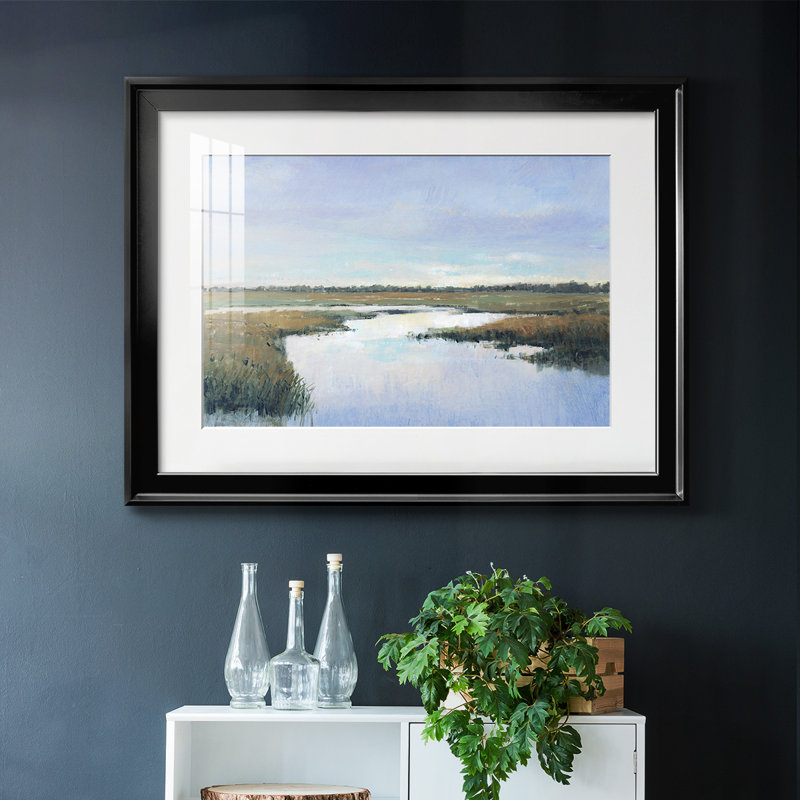 «Coastal Plains I», impression sur papier, H 19 po x l 27 po x P 1,5 po, Noir