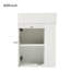 Meuble-lavabo flottant moderne de 18,5 po avec lavabo en résine, idéal pour les petites salles de bain, rangement à gauche | Idée de cadeau