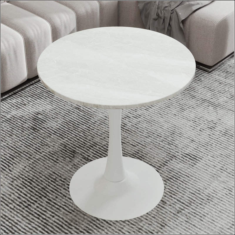 27.6-Inch Coffee Table, White, White