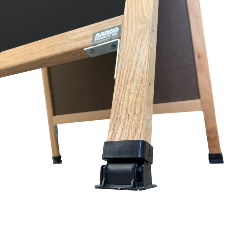 Tableau noir en position libre A-Frame Sidewalk, H 3 pi 6 po x l 1 pi 6 po, Vernis transparent