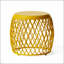 Table d'appoint de 19,75 po avec design élégant et fabrication en fer durable pour l'extérieur