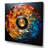 Colorful Vinyl Record Vinyl Mosaic II On Canvas Print - Music canvas print-2051361972-2051361973