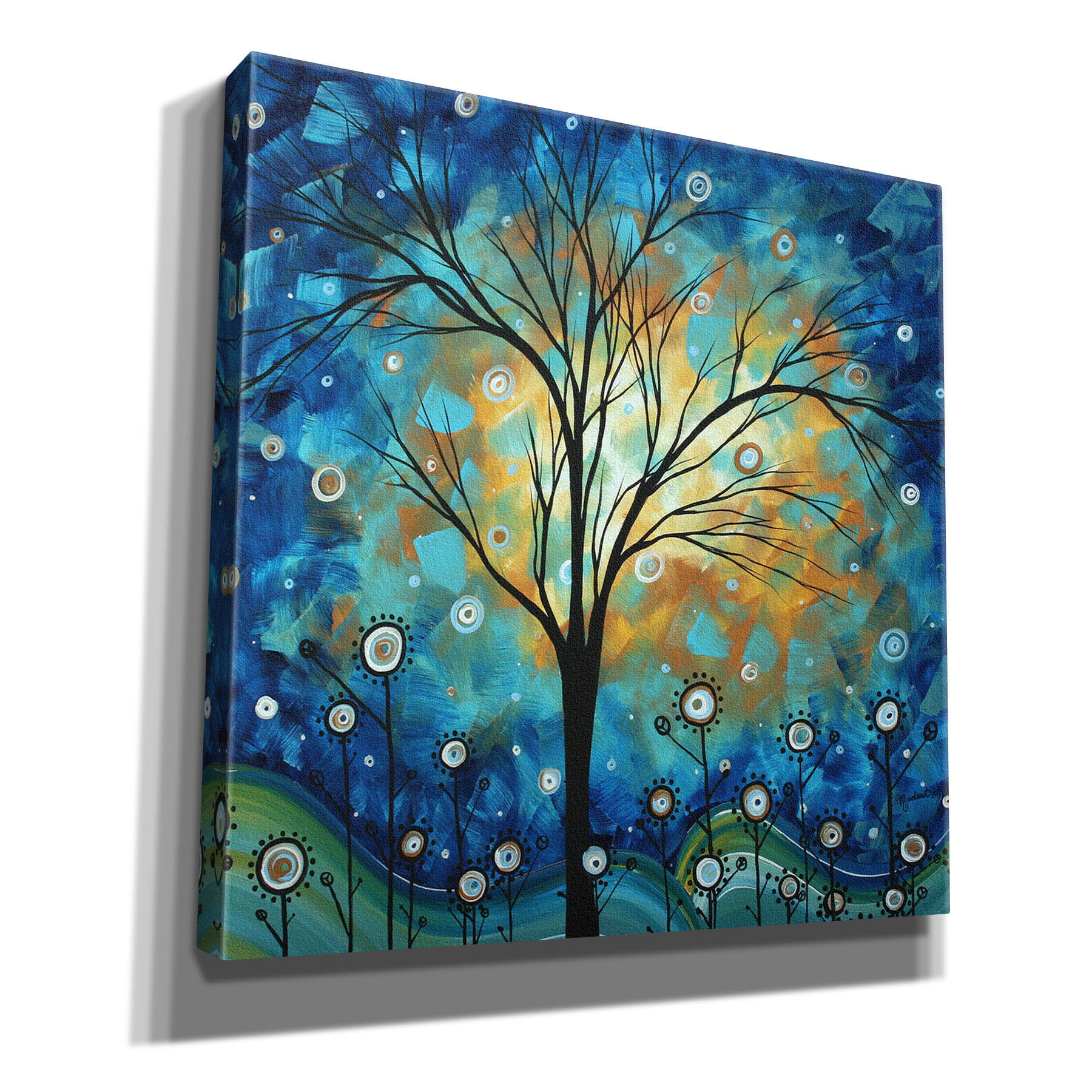 Red Barrel Studio® 'Blue Fields' by Megan Duncanson, Canvas Wall Art ...