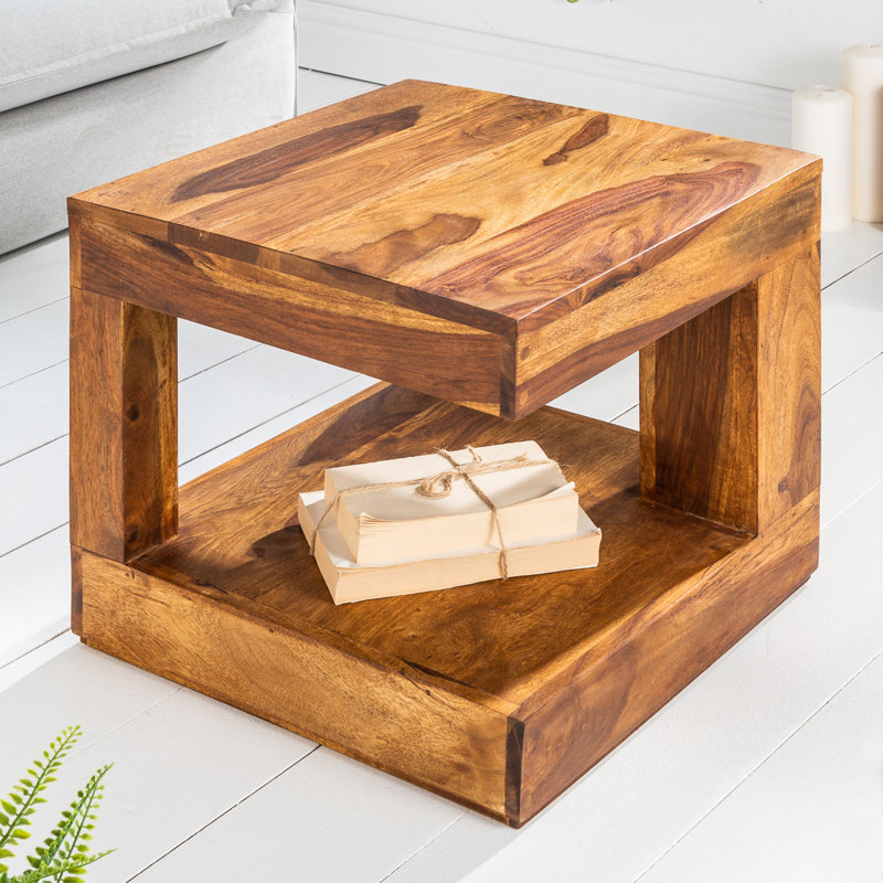 Theirry coffee table with storage space, 40cm H x 45cm L x 45cm D