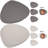 Leather/Faux Leather Solid Colour Triangle Placemat-93492209