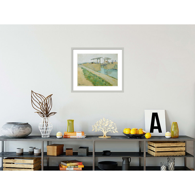 «The Langlois Bridge» par Vincent van Gogh, impression giclée encadrée, 23,5 po H x 27,61 po L