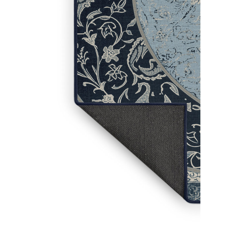 Tapis oriental gris doux et moelleux Kline, 7 x 10
