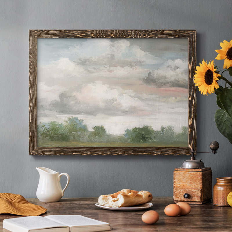 «Pastel Monring Sky», reproduction d'art sur toile, Noyer, H 14 po x l 20 po x P 1,5 po