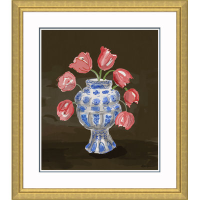 'Tulipiere Round' by Dana Gibson Picture Frame Painting