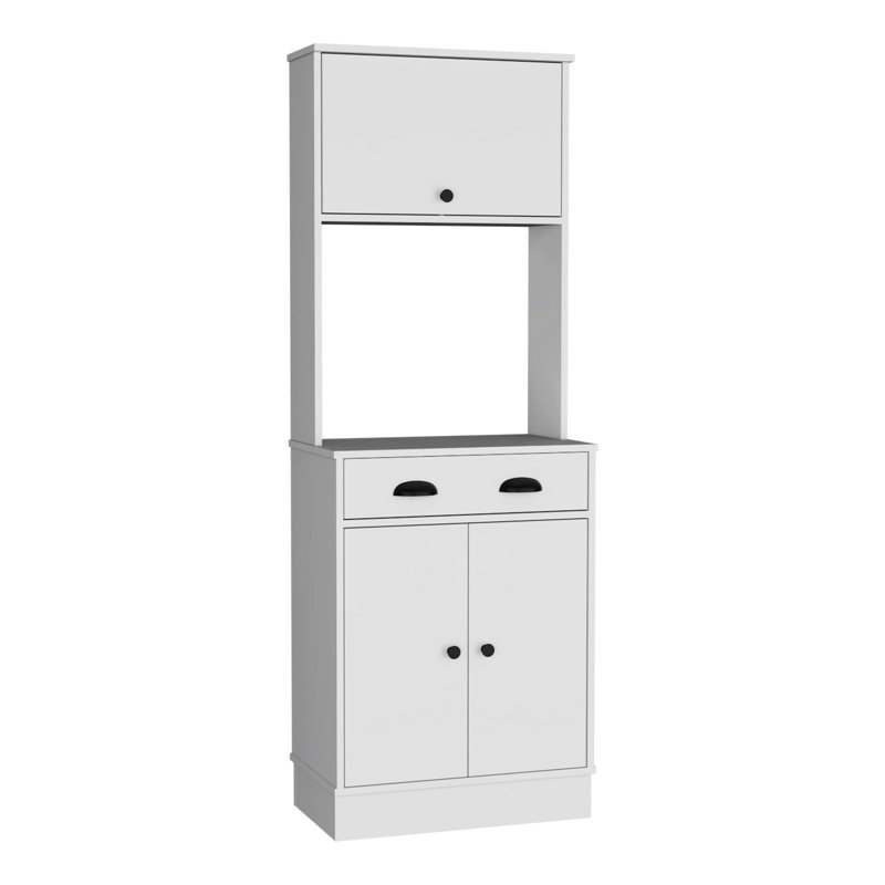 Garde-manger blanc avec 2 armoires - Gardez votre cuisine fonctionnelle et de style 2 étages