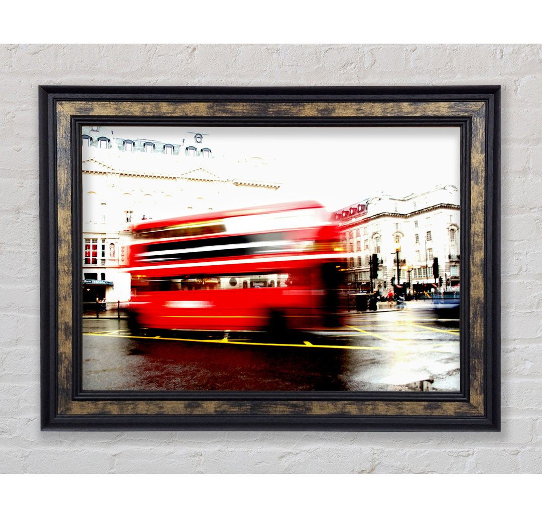 London Retro Red Bus - Druck