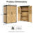 Wood Steel Storage Cabinet