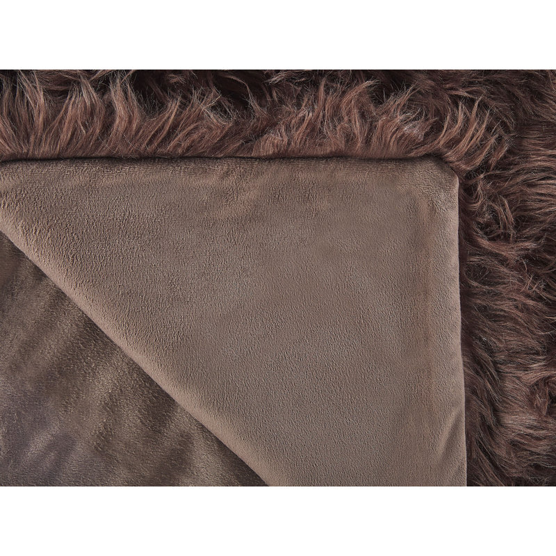 Kimmel Polyester Solid Colour Bedspread, Brown