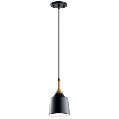 Luminaire suspendu en forme de cloche à 1 lumière Edmar