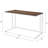 Walnut And White Writing Desk With USB Port-1252503231