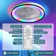 19" 7-Blade White Modern Ceiling Fan with Dimmable Color Changing LED and Remote Control