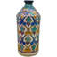 Vase de table intérieur / extérieur bleu / turquoise / orange 11,25 po