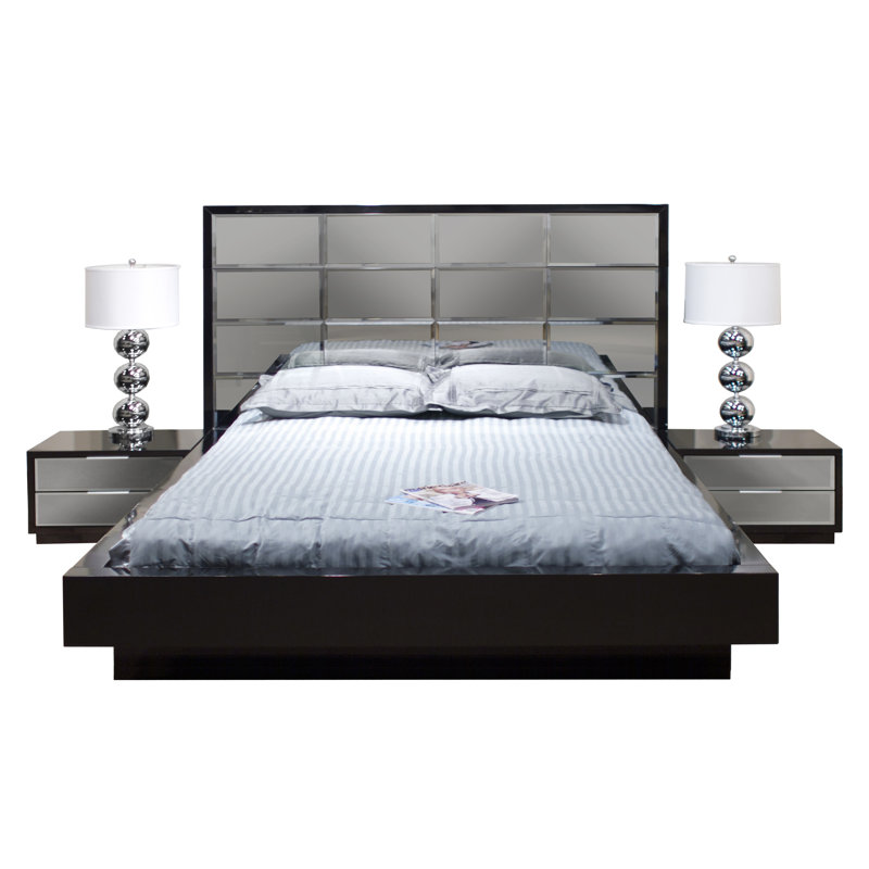 Platform Bed, Queen, Black