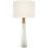 Olsen Cordless Table Lamp in Alabaster with Linen Shade