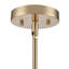 Luminaire suspendu large 1 lumière Verlana - or moderne 5 po